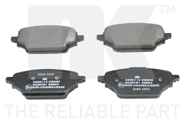 Bremseklodser - sæt til begge hjul