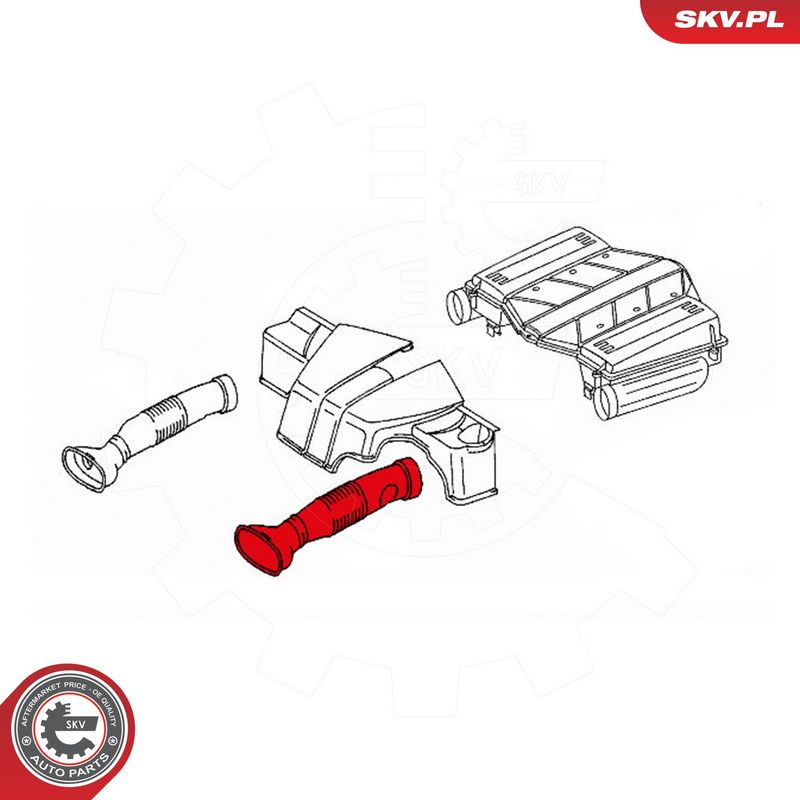 Õhutoru, õhufilter, ESEN SKV 43SKV917