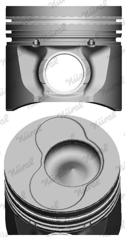 Поршень двигуна NURAL 8711490795 на AUDI 90 (8C, B4) - Фото 1