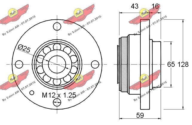 AUTOKIT 01.360 Wheel Bearing Kit