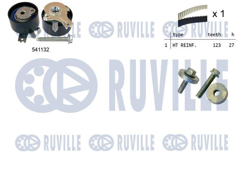 RUVILLE Fogasszíjkészlet 550355