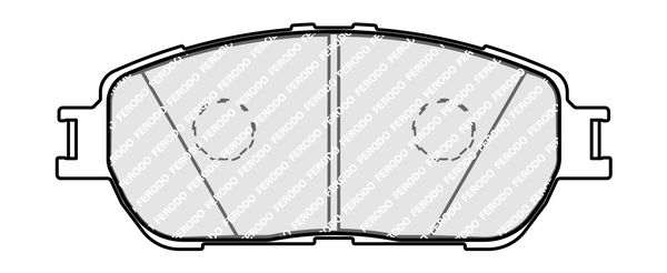 Комплект гальмівних накладок, дискове гальмо, Ferodo FDB4126