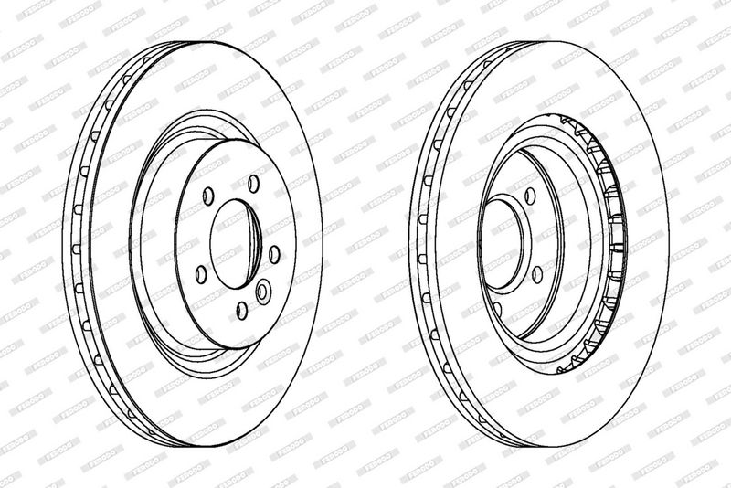 FERODO Disque de frein DDF1434C-1