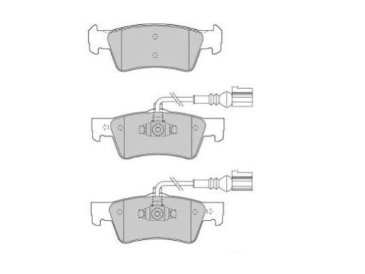 FREMAX FBP-1552 Комплект гальмівних накладок, дискове гальмо