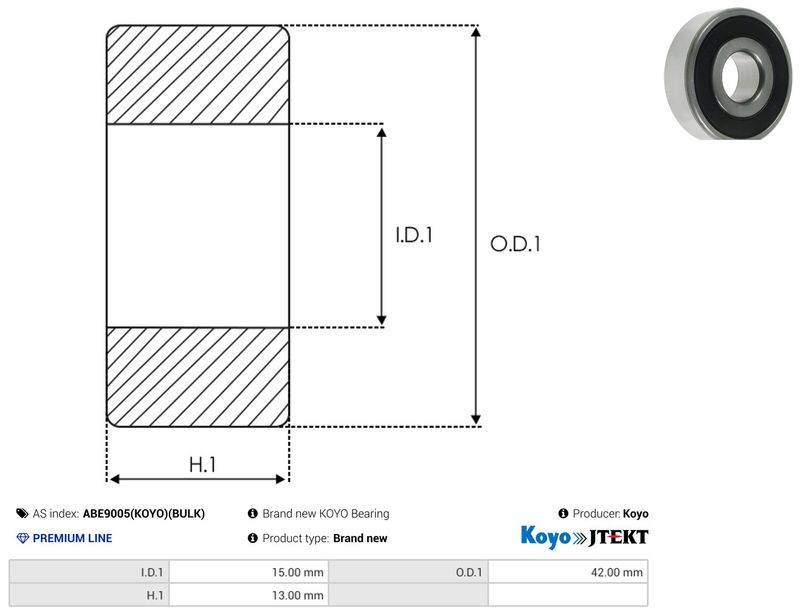 This part match OEM code: 6302B