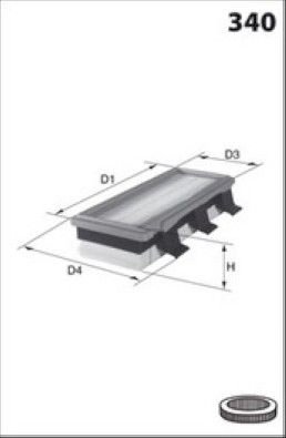 MISFAT Filtre à air PM801