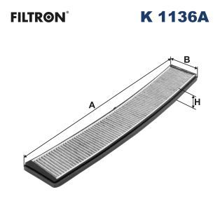 Фільтр, повітря у салоні, Filtron K1136A