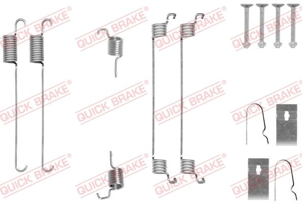 Комплект приладдя, гальмівна колодка, Quick Brake 105-0007