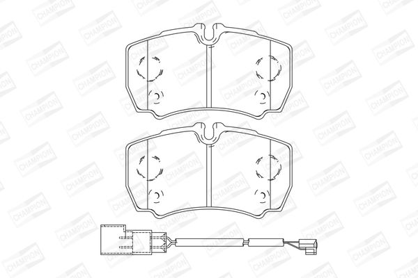 CHAMPION FORD гальмівні колодки задн.Transin 06-