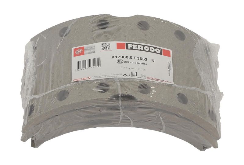 Brake shoe lining Achter/Voor (325x147. basis) past: DAF 45, F 1000  MAN G, G90 10.79-12.00