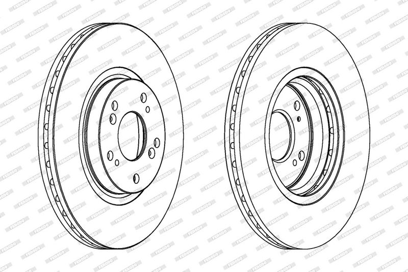 FERODO Disque de frein DDF1424