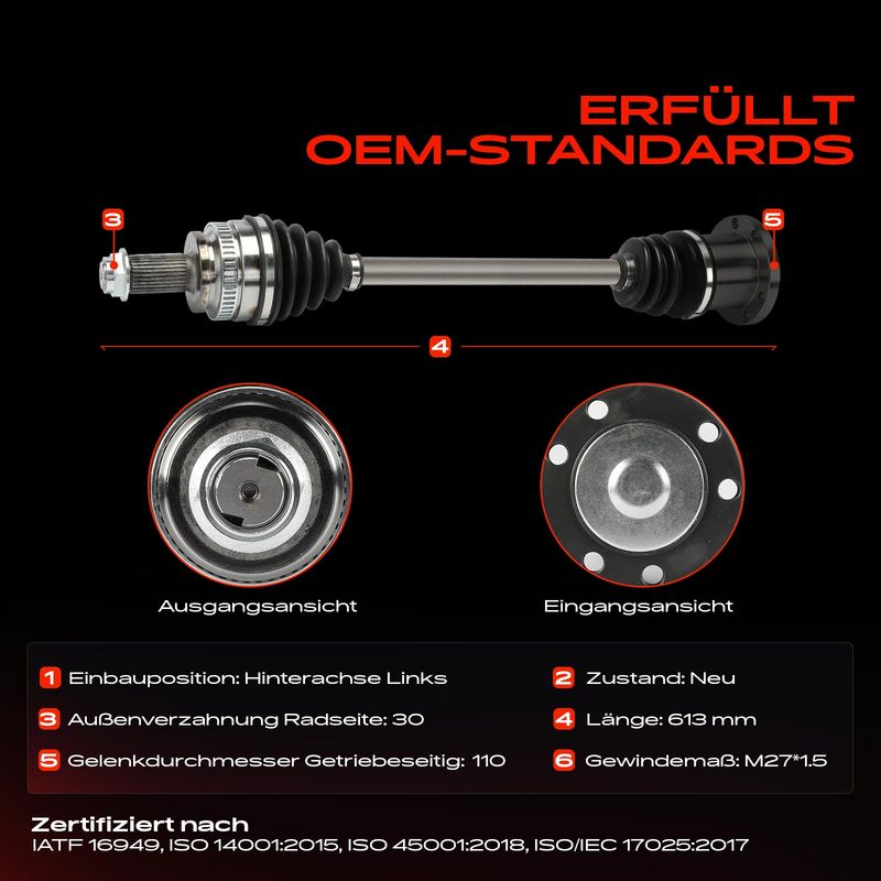 Frankberg 5481FB0038186 Drive Shaft