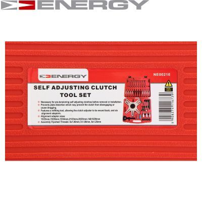 Montaažitööriistade kompl, sidur, hooratas, ENERGY NE00216