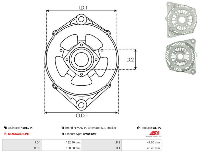 AS-PL ABR5014 Protective Cap, alternator
