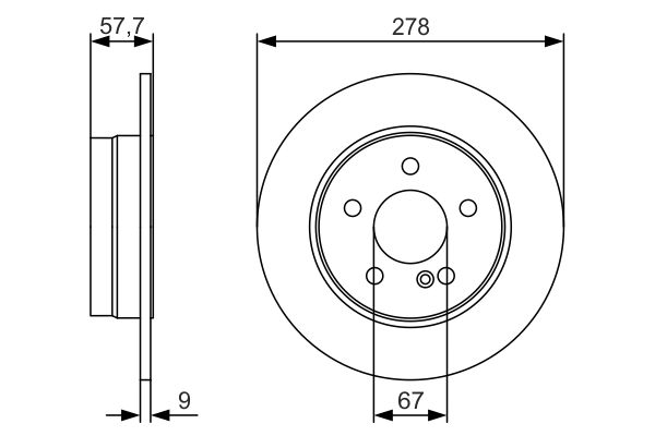 Bosch Brake Disc 0 986 479 S96
