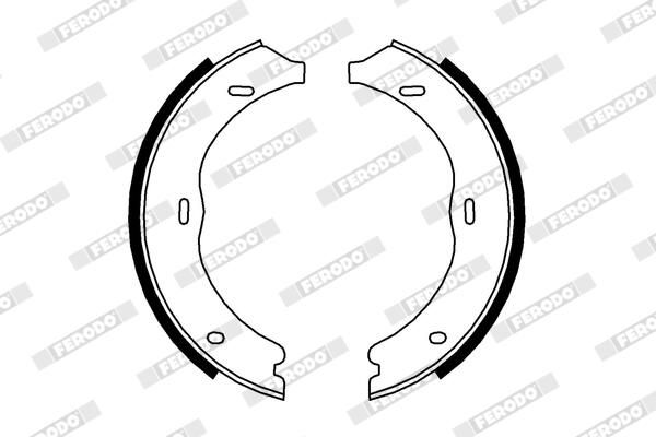 FERODO FSB4003 Brake Shoe Set, parking brake