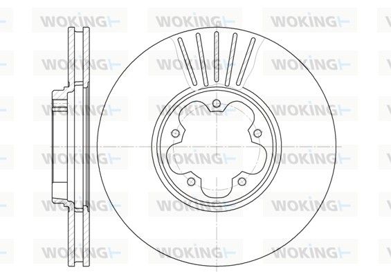 Гальмівний диск, Woking D6609.10