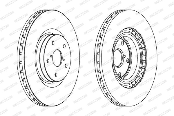 FERODO DDF1749C-1 Brake Disc