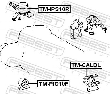 FEBEST TM-PIC10F Mounting, engine
