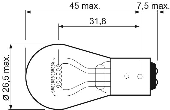 VALEO 032207 Bulb, direction indicator