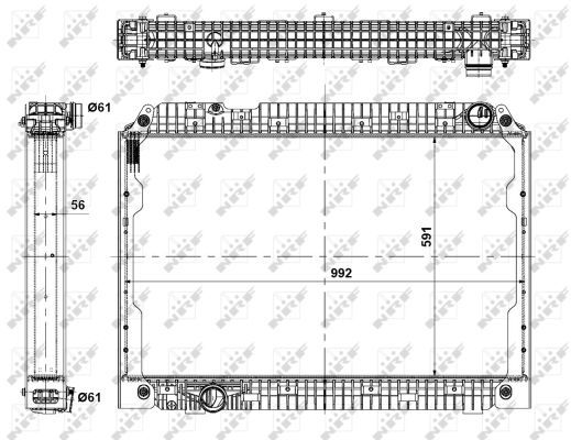 NRF 56138 Radiator, engine cooling