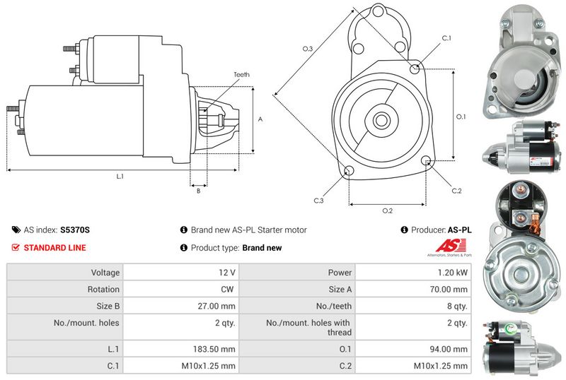 AS-PL S5370S Starter