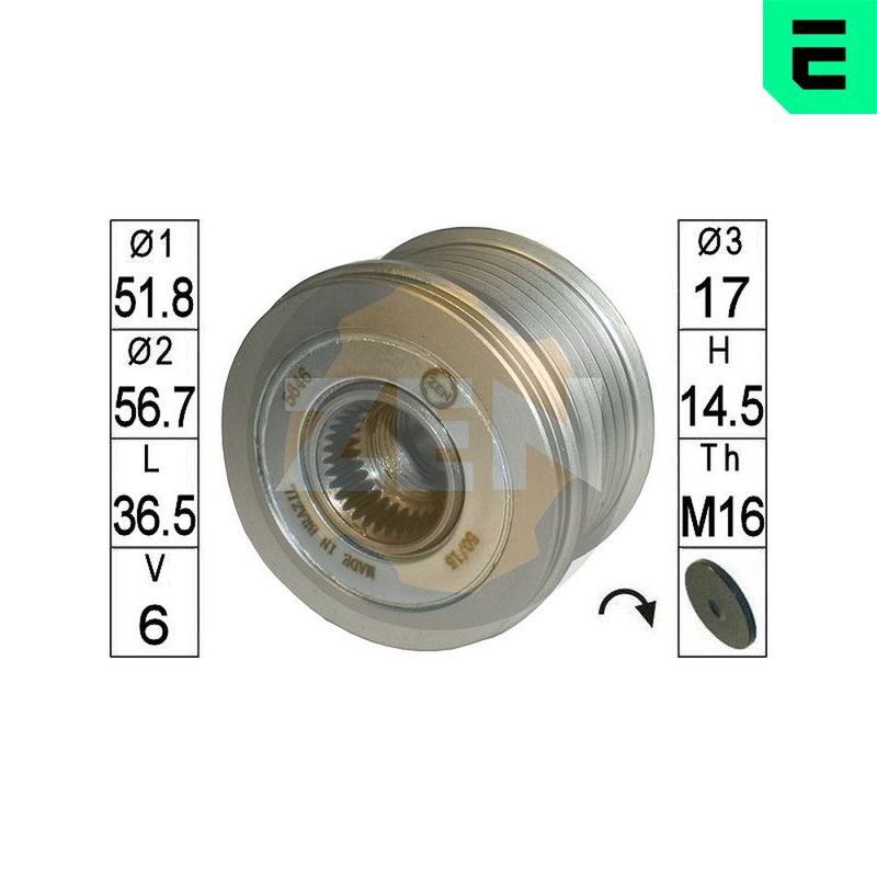 Механізм вільного ходу генератора, Era ZN5646