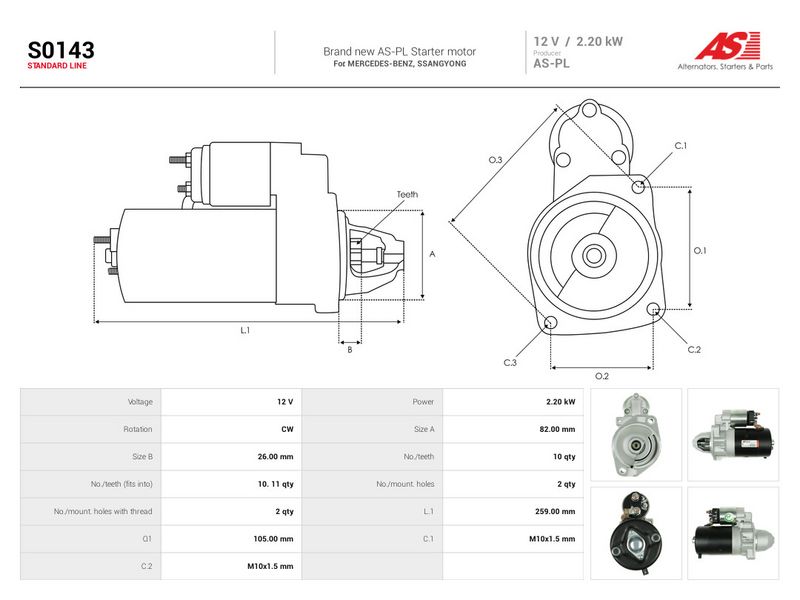 Starter, AS-PL S0143