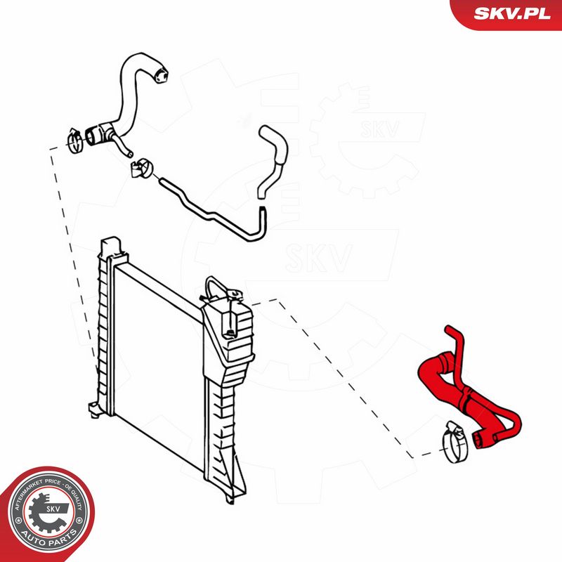 ESEN SKV 43SKV722 Radiator Hose