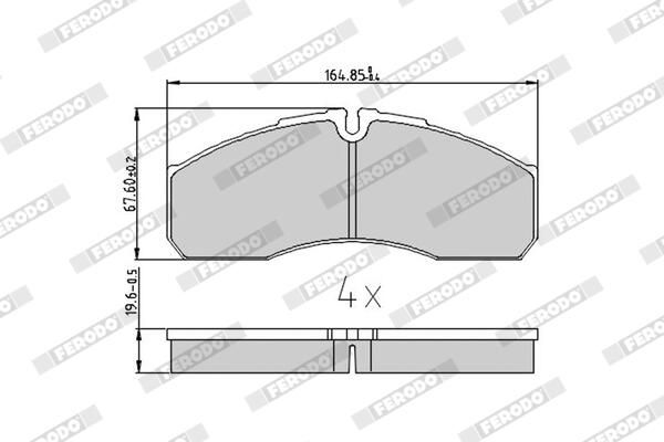 FERODO FVR1390 Brake Pad Set, disc brake