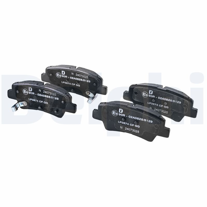 Remblokken set Achter (met een dempingskussen), past: HYUNDAI CRETA, ELANTRA VI, KONA  KIA NIRO I, SOUL III 1.6-2.0 02.16-
