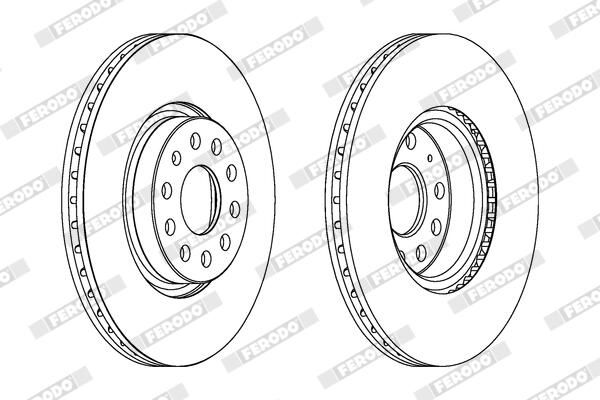 FERODO DDF1305C Brake Disc