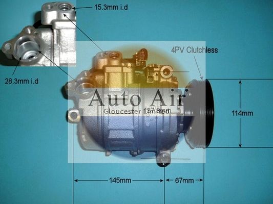 Auto Air Gloucester 14-9697P Compressor, air conditioning