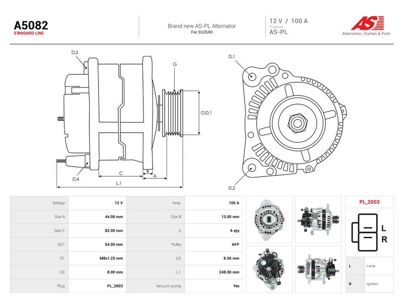 Prekė atitinka OEM kodą: A003TN2581ZC