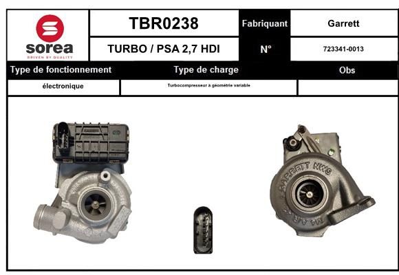 Compresor,sistem de supraalimentare TBR0237 EAI