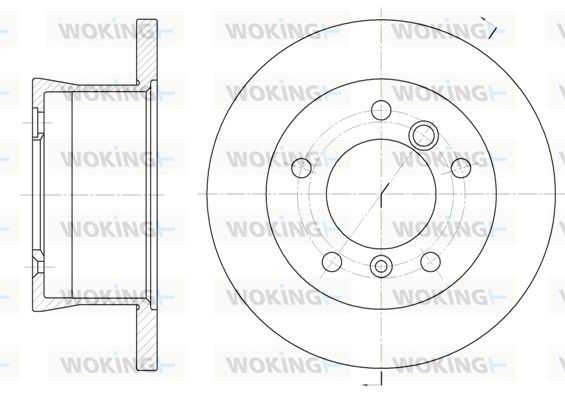 Гальмівний диск, Woking D6566.00
