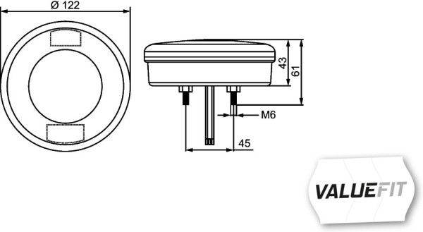 Ліхтар заднього ходу, Hella 2ZR357027-041