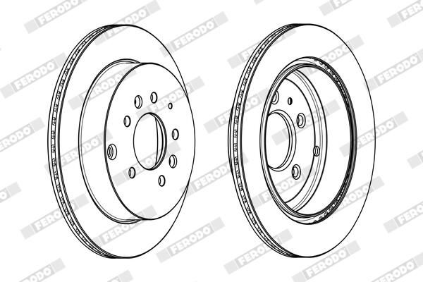 FERODO DDF1819C Brake Disc