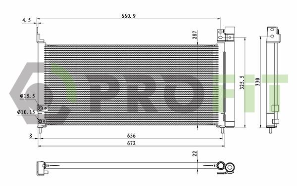 Конденсер кондиціонера PROFIT 17700573