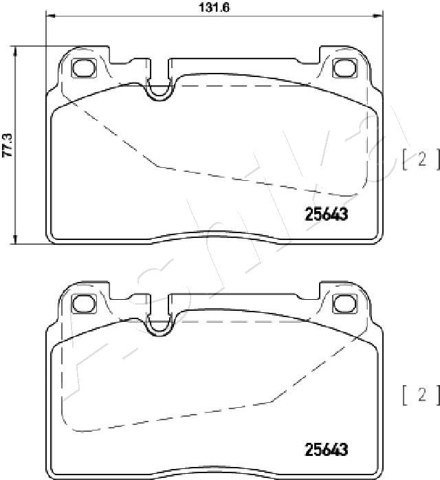 ASHIKA 50-00-0924 Brake Pad Set, disc brake