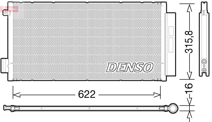 DENSO kondenzátor, klíma DCN09044