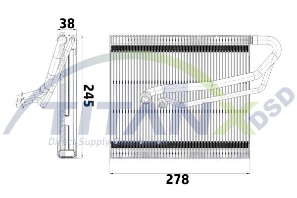 Evaporator, aer conditionat TITANX EV119004