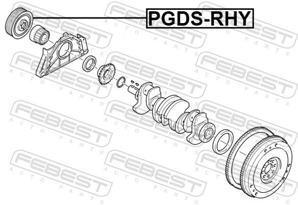 FEBEST PGDS-RHY Belt Pulley, crankshaft