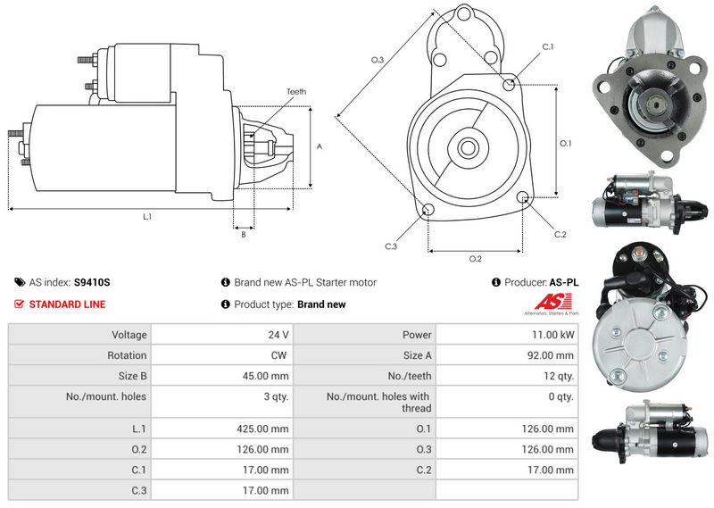 AS-PL S9410S Starter