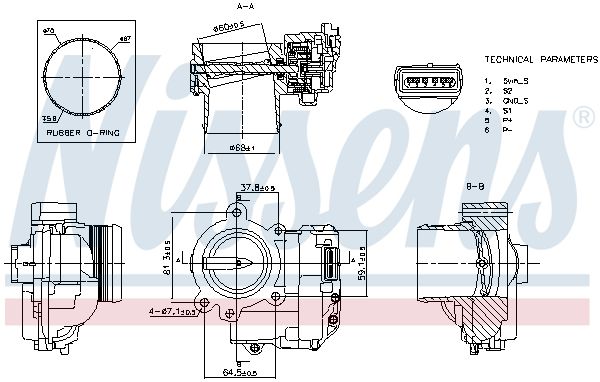 NISSENS 955177 Throttle Body