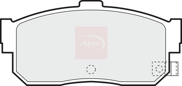 APEC Brake Pad Set, disc brake PAD784
