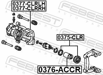 FEBEST 0375-CLR Repair Kit, brake caliper