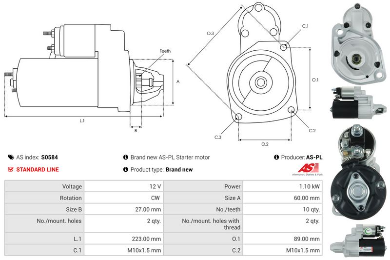 AS-PL S0584 Starter