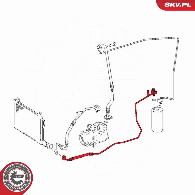 ESEN SKV 54SKV645 - High/Low-pressure Line, air conditioning