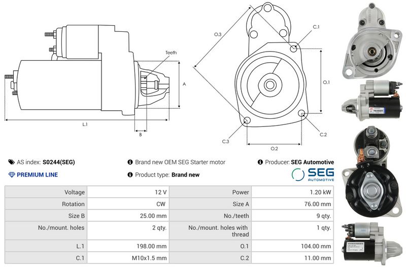AS-PL S0244(SEG) Starter